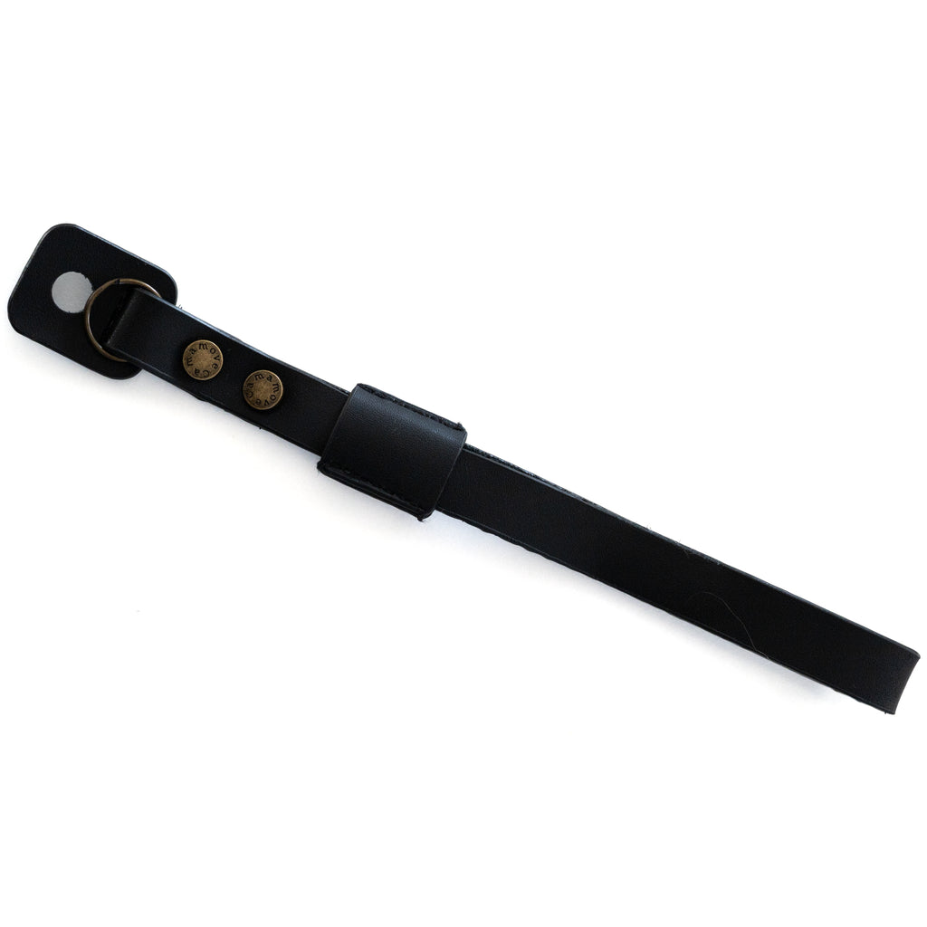 Sort håndleds læderrem til kamera